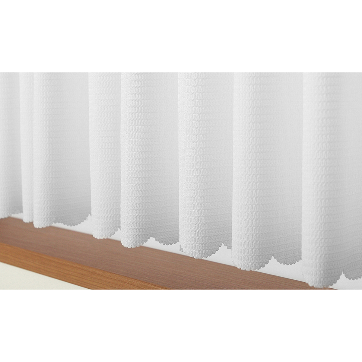 【カフェカーテン】ロフティカフェＷＨ　巾240×丈70cm