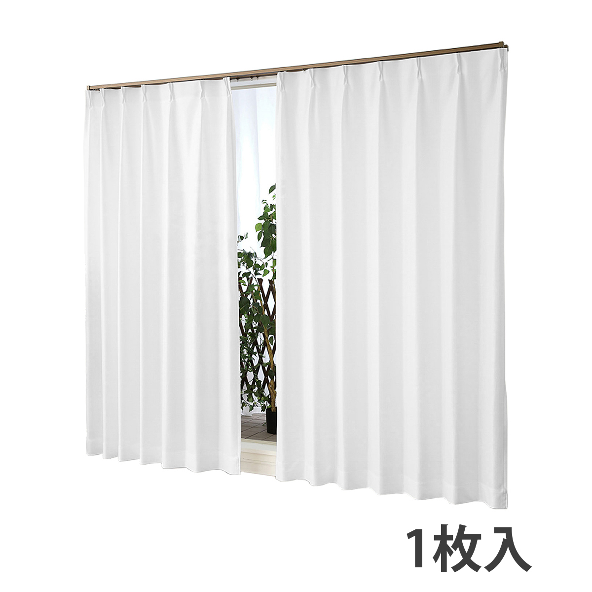 【遮熱レースカーテン】ロフティＷＨ　巾200×丈176cm　1枚入