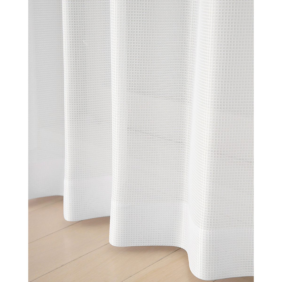 【防炎レースカーテン】シーサーＷＨ　巾100×丈118cm　2枚組