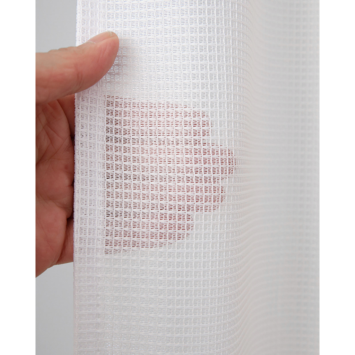 【防炎レースカーテン】シーサーＷＨ　巾100×丈148cm　2枚組