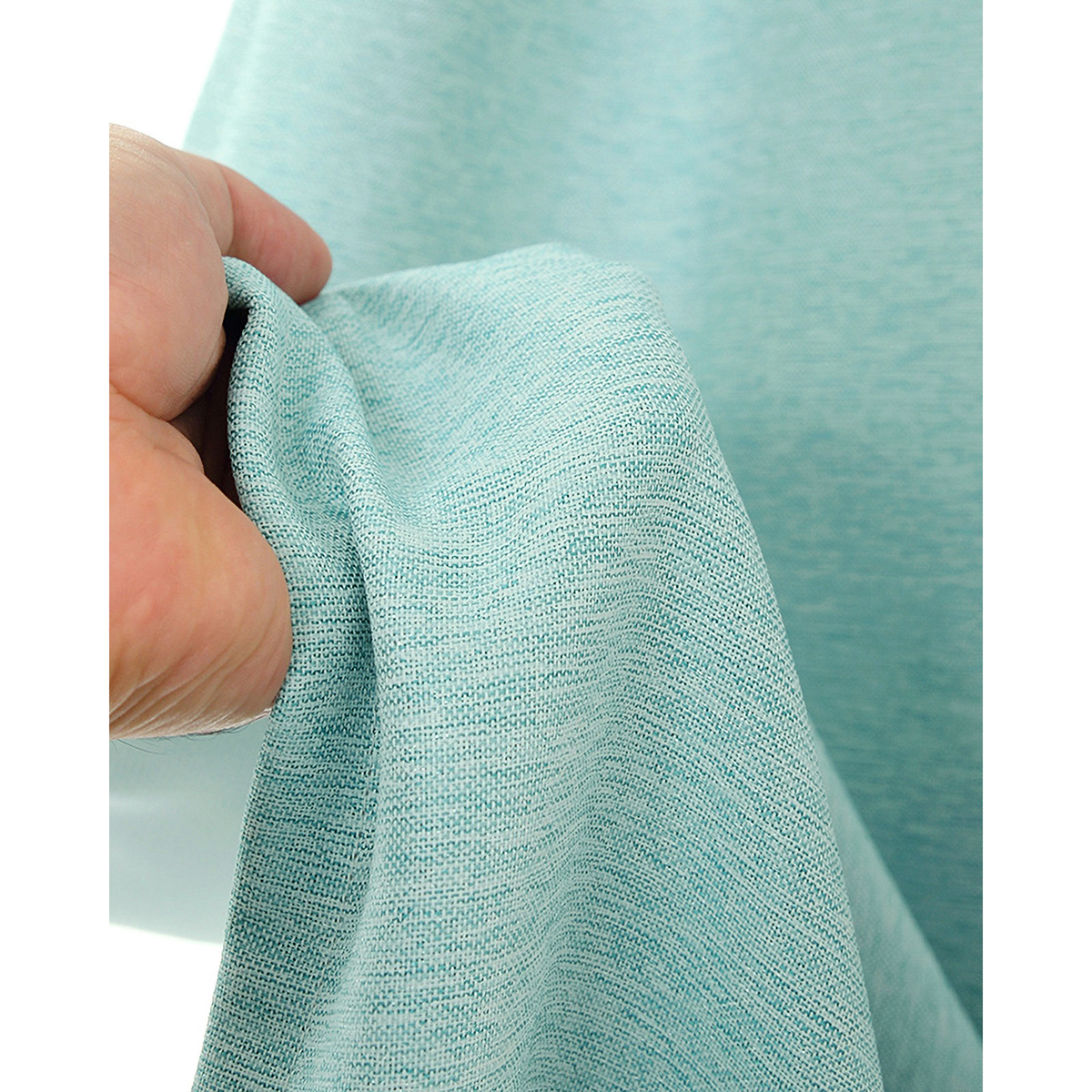 【1級遮光ドレープカーテン】ピュリー防炎ライトブルー　巾100×丈190cm　2枚組