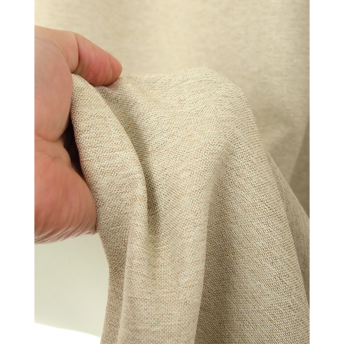 【1級遮光ドレープカーテン】ピュリー防炎アイボリー　巾100×丈135cm　2枚組