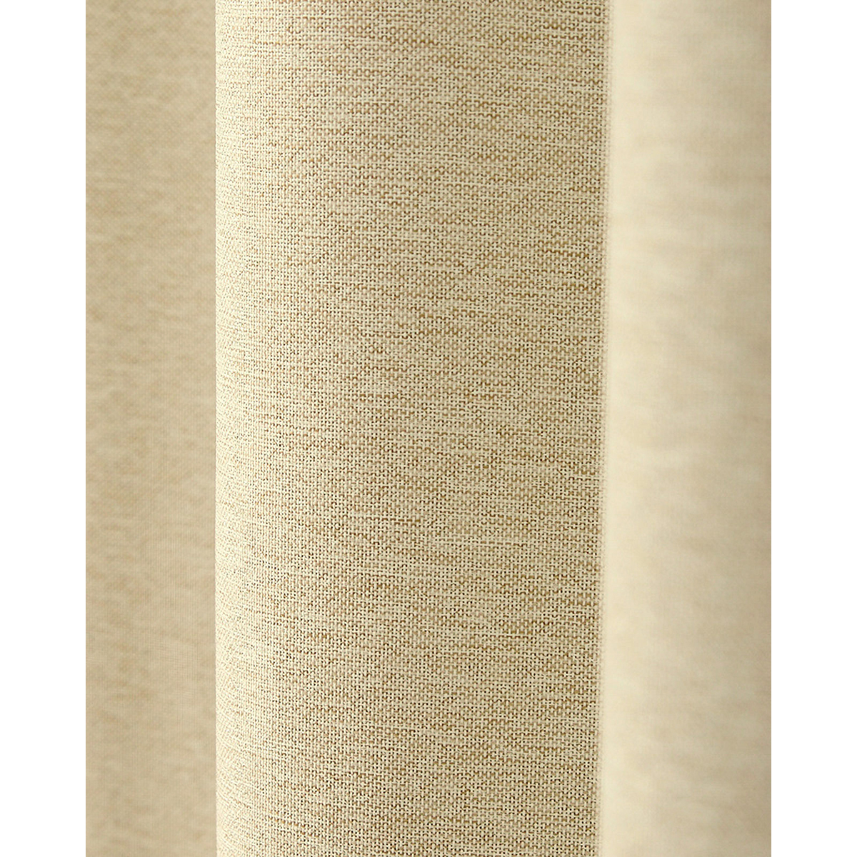 【1級遮光ドレープカーテン】ピュリー防炎アイボリー　巾100×丈200cm　2枚組