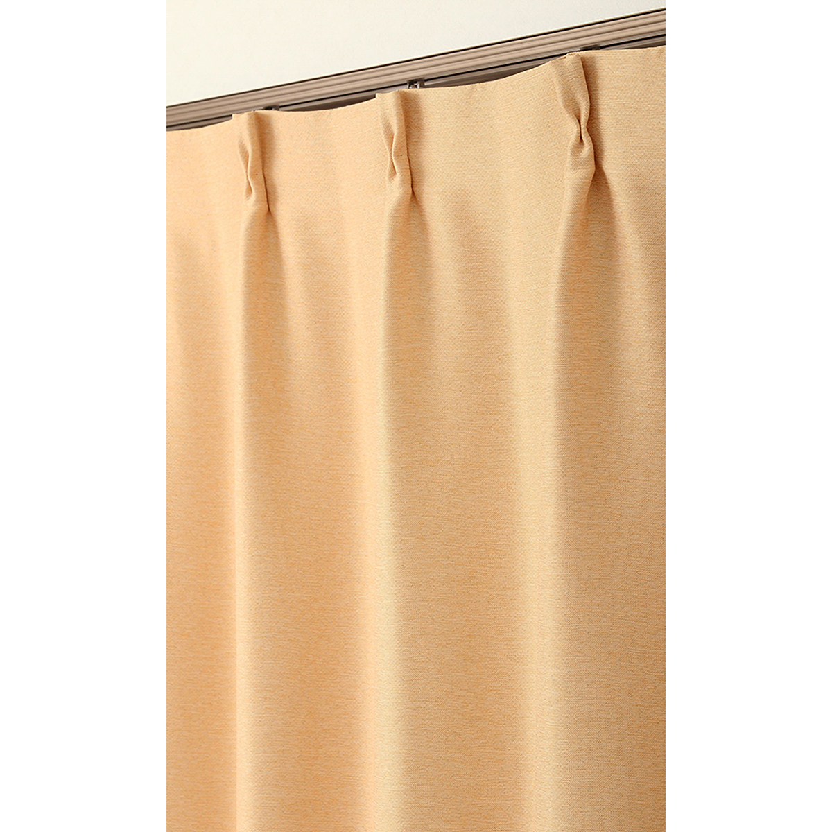 【1級遮光ドレープカーテン】ピュリー防炎オレンジ　巾100×丈178cm　2枚組