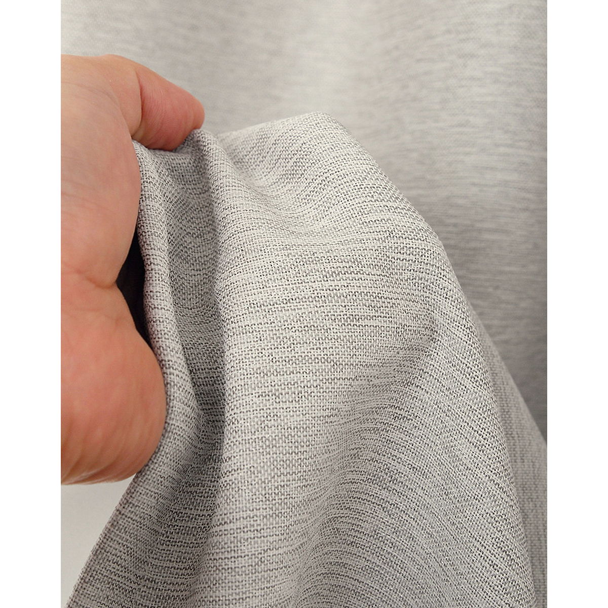 【遮光性ドレープカーテン】ピュリー防炎ライトグレー　巾100×丈200cm　2枚組