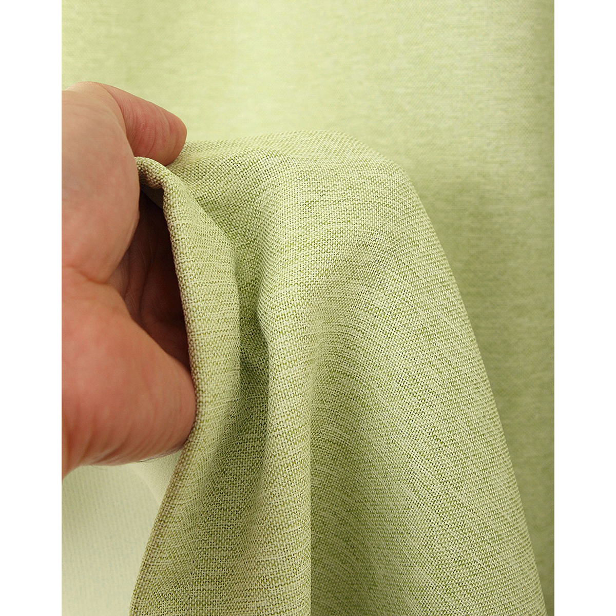 【1級遮光ドレープカーテン】ピュリー防炎ライトグリーン　巾100×丈190cm　2枚組