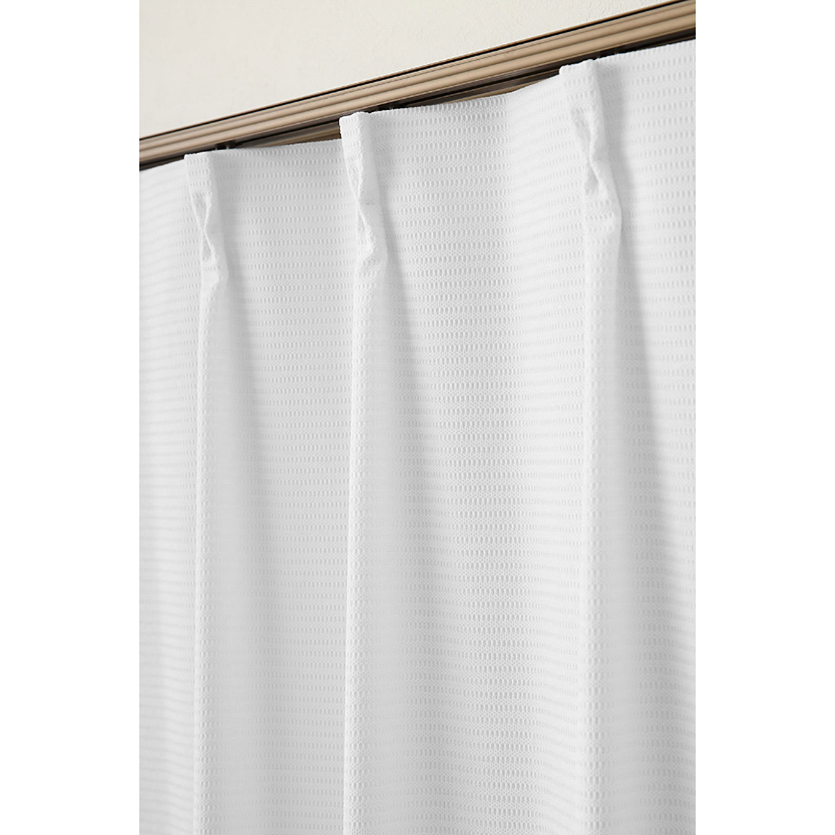 【遮熱レースカーテン】ルーキーＷＨ　巾100×丈133cm　2枚組