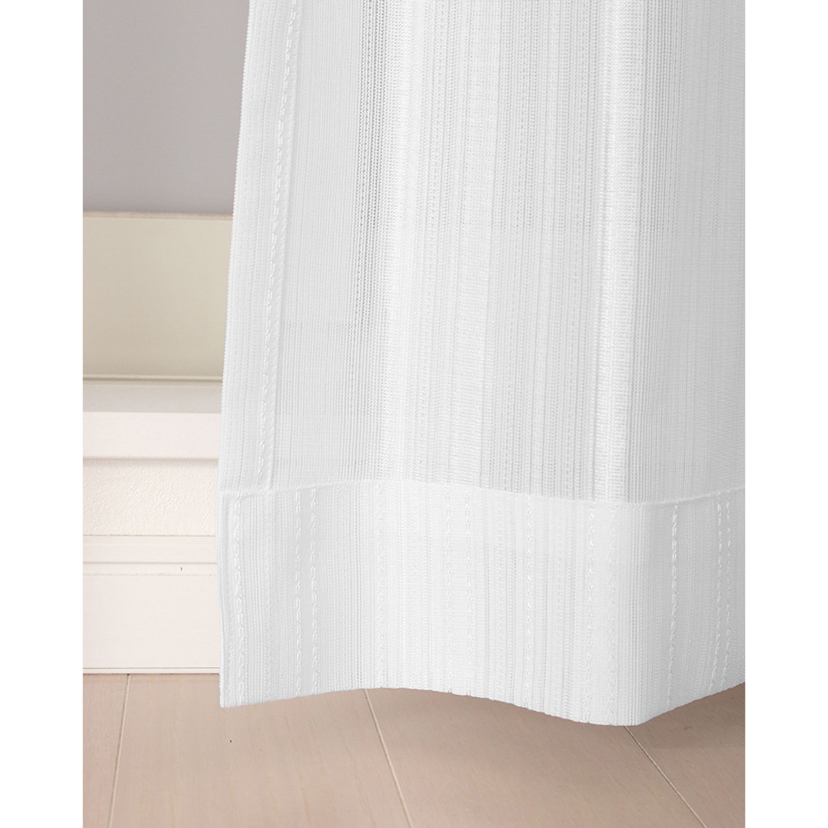 【防炎レースカーテン】ガース防炎ＷＨ　巾100×丈183cm　2枚組