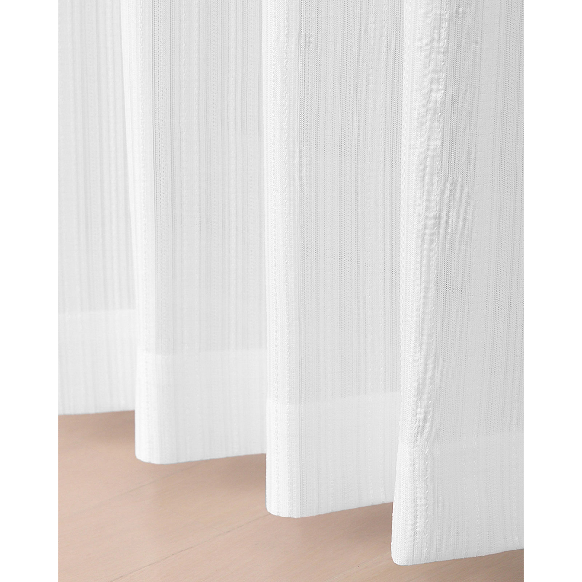 【防炎レースカーテン】ガース防炎ＷＨ　巾100×丈198cm　2枚組