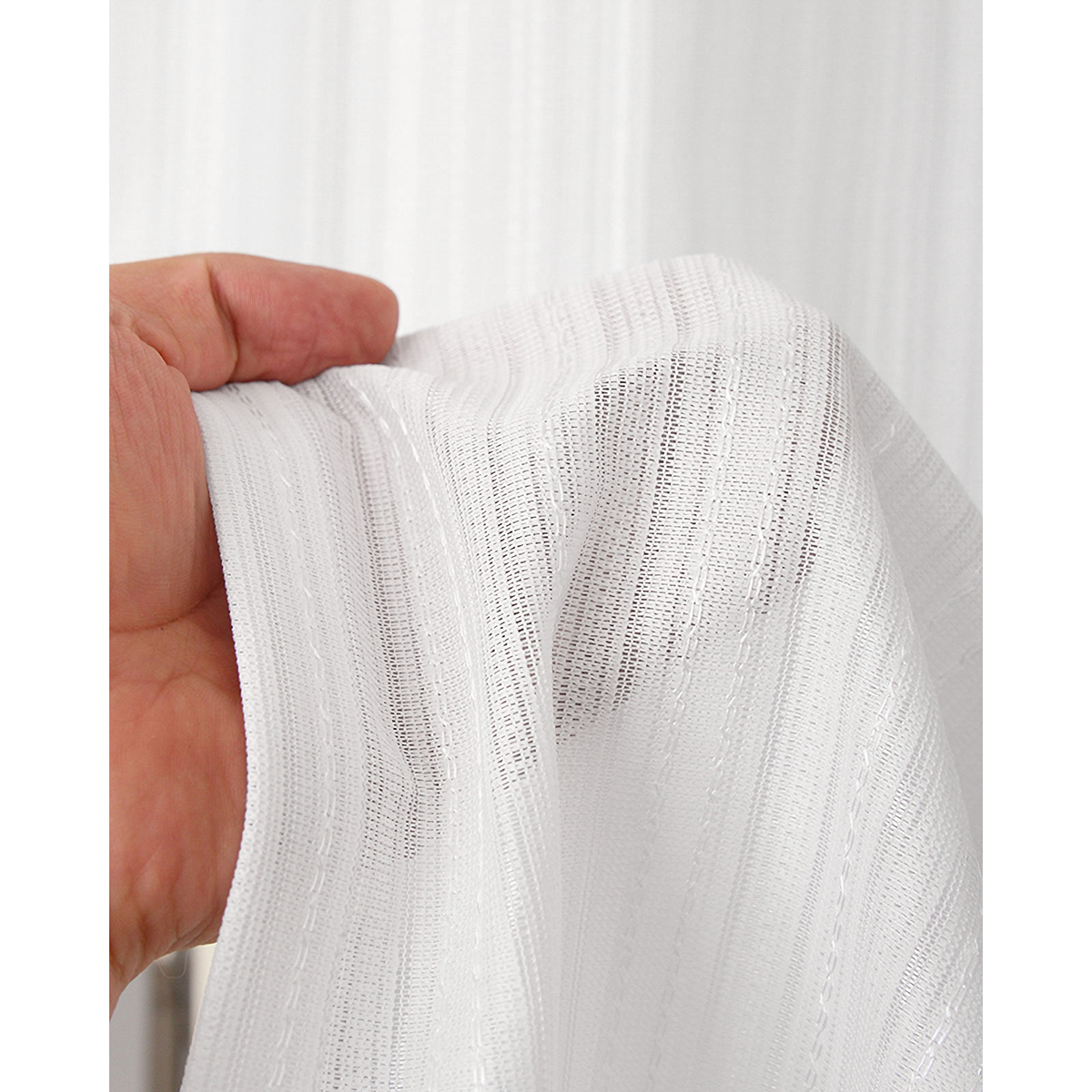 【防炎レースカーテン】ガース防炎ＷＨ　巾100×丈203cm　2枚組