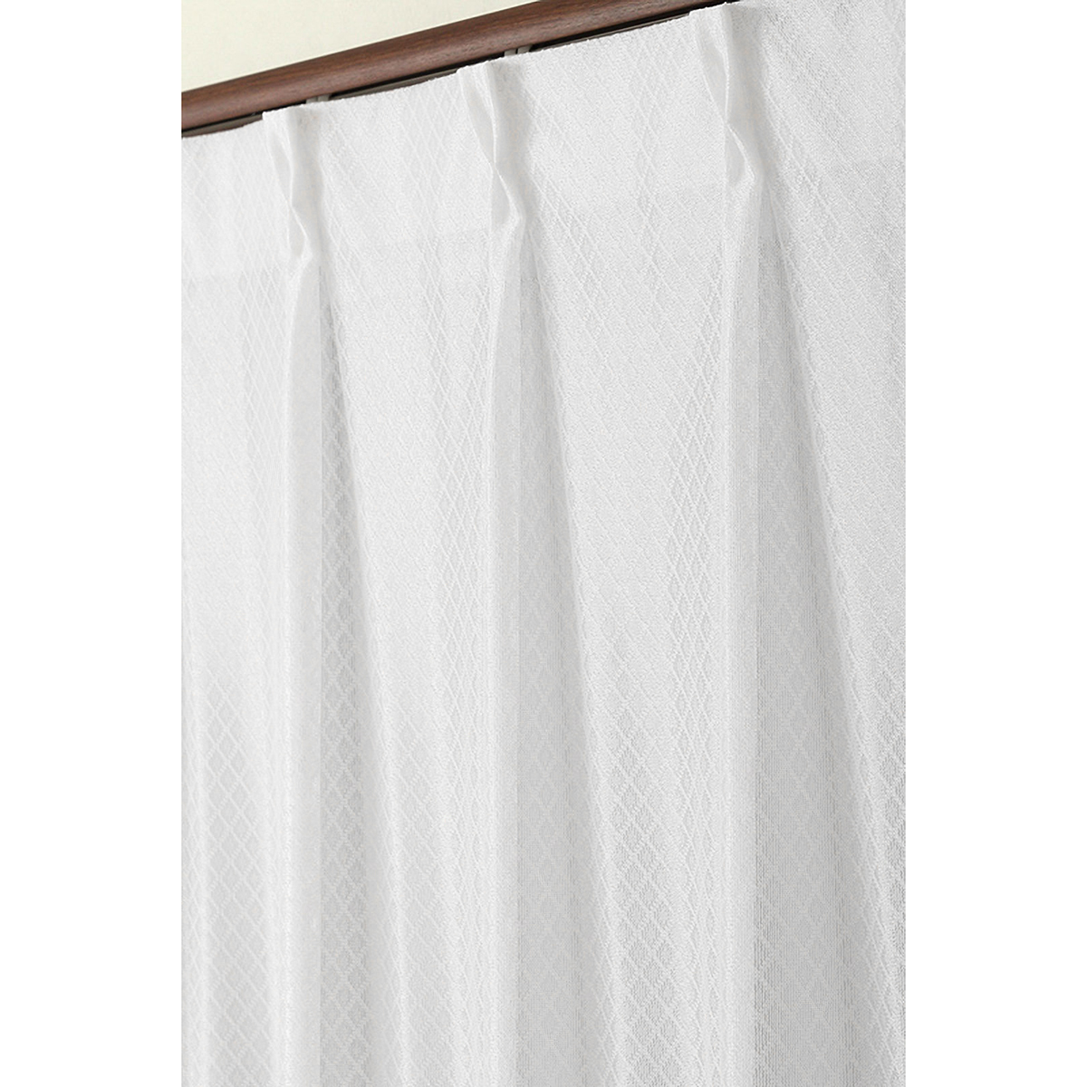 【防炎レースカーテン】ジン防炎ＩＶ　巾100×丈108cm　2枚組