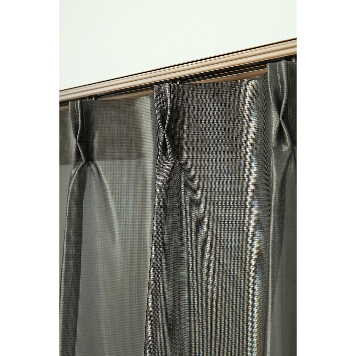 【マジックミラーレースカーテン】ソフサンＢＫ　巾100×丈208cm　2枚組