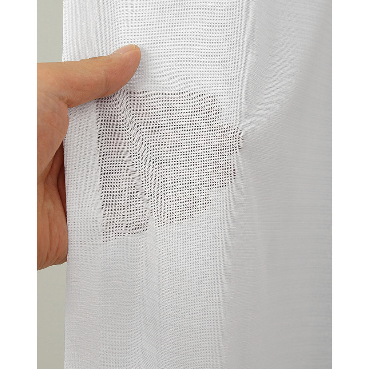 【遮熱防炎レースカーテン】デニス防炎ＷＨ　巾100×丈198cm　2枚組