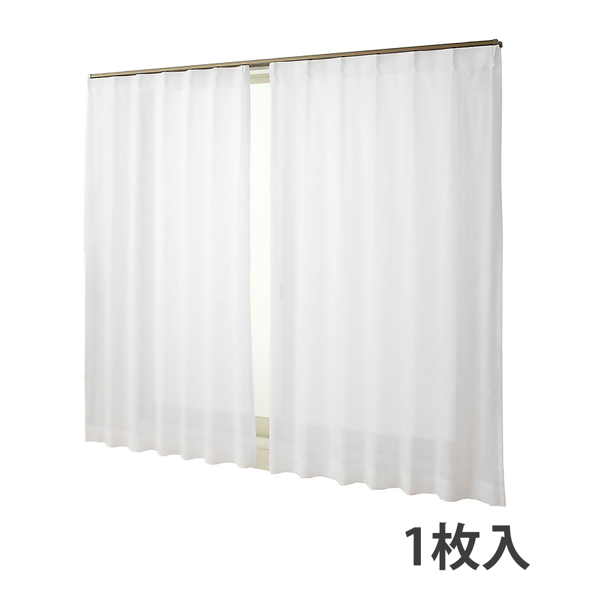 【遮熱防炎レースカーテン】デニス防炎ＷＨ　巾150×丈176cm　1枚入