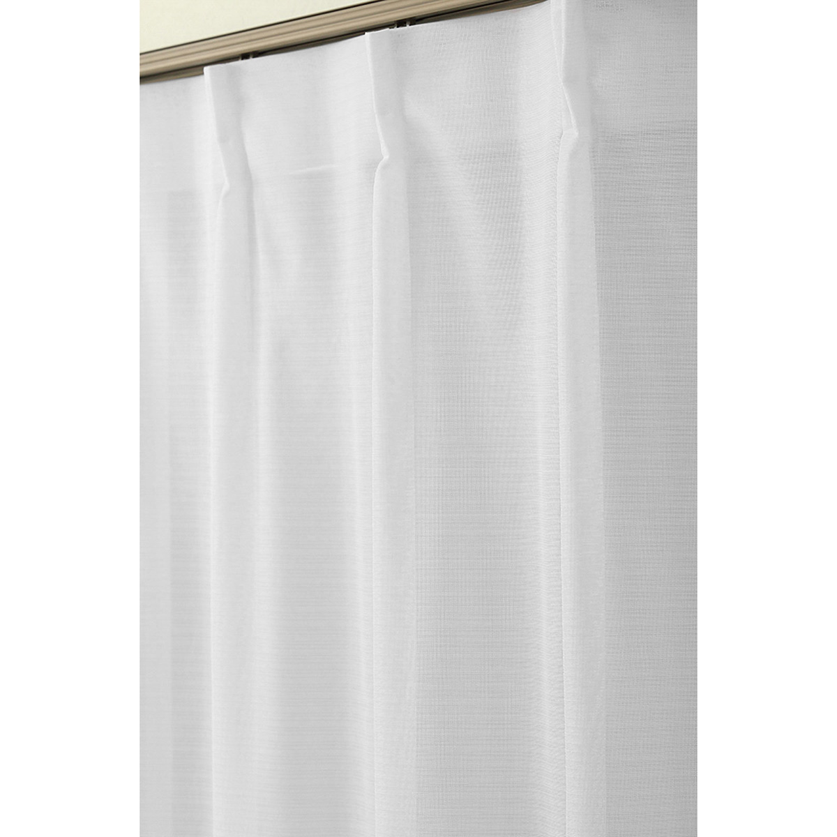 【遮熱防炎レースカーテン】デニス防炎ＷＨ　巾200×丈228cm　1枚入