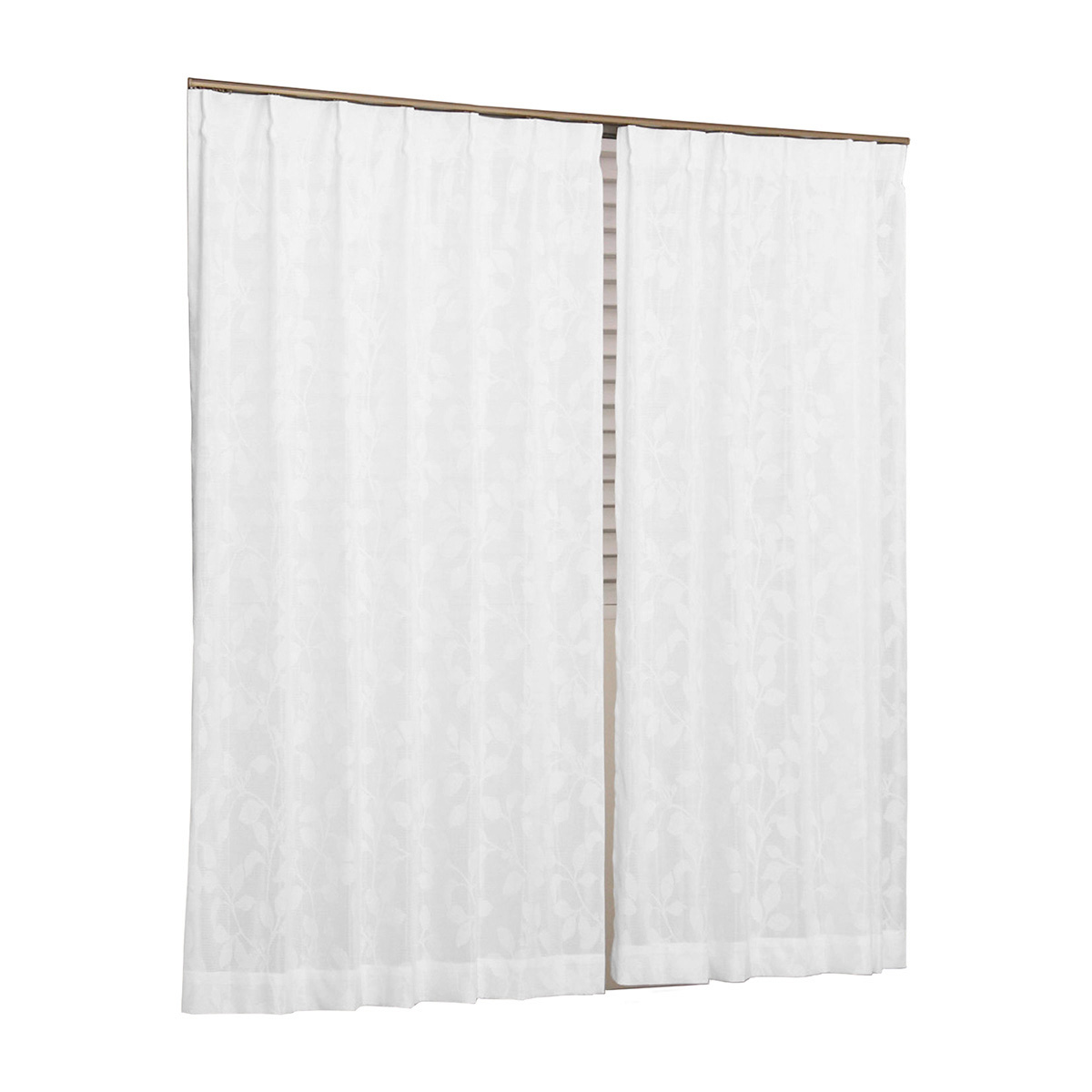 【レースカーテン】フィーユＩＶ　巾100×丈133cm　2枚組