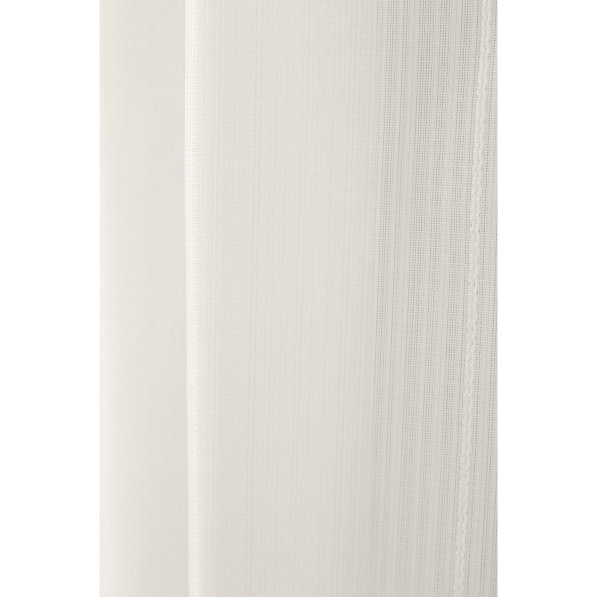 【2倍ヒダ防炎レースカーテン】ラッシュ防炎アイボリー　巾100×丈176cm　2枚組