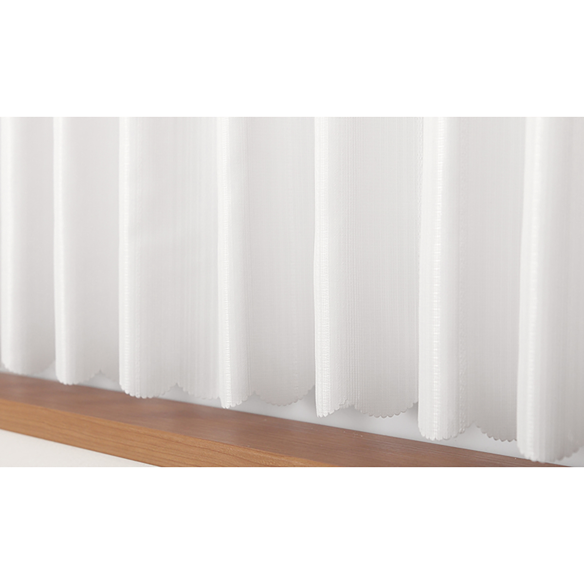 【カフェカーテン】ラッシュ防炎　カフェ　巾190×丈70cm