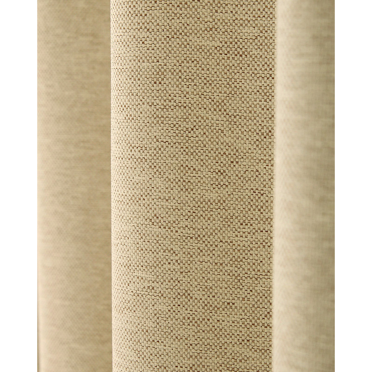 【1級遮光ドレープカーテン】ホッシュベージュ　巾100×丈135cm　2枚組