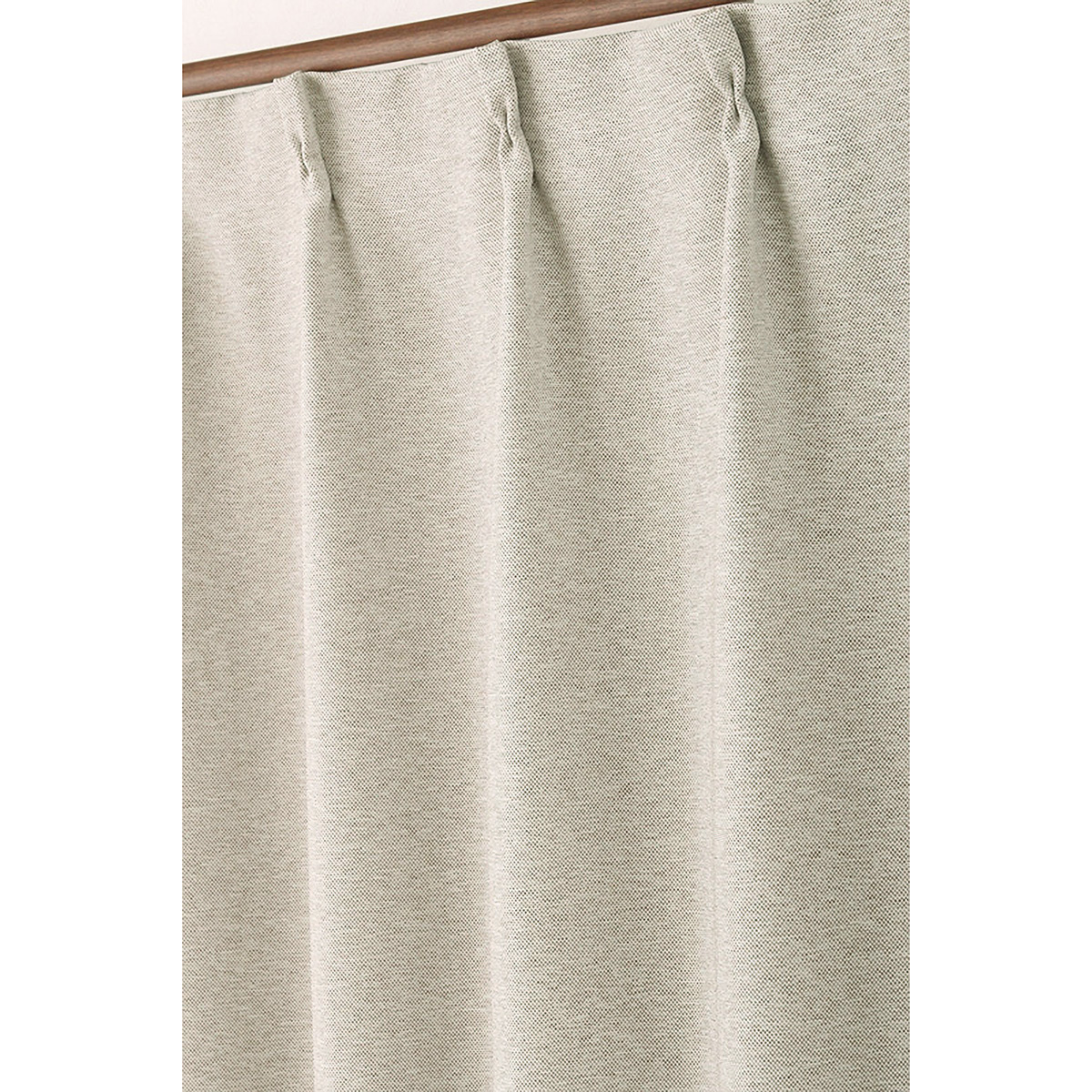 【1級遮光ドレープカーテン】ホッシュアイボリー　巾100×丈135cm　2枚組