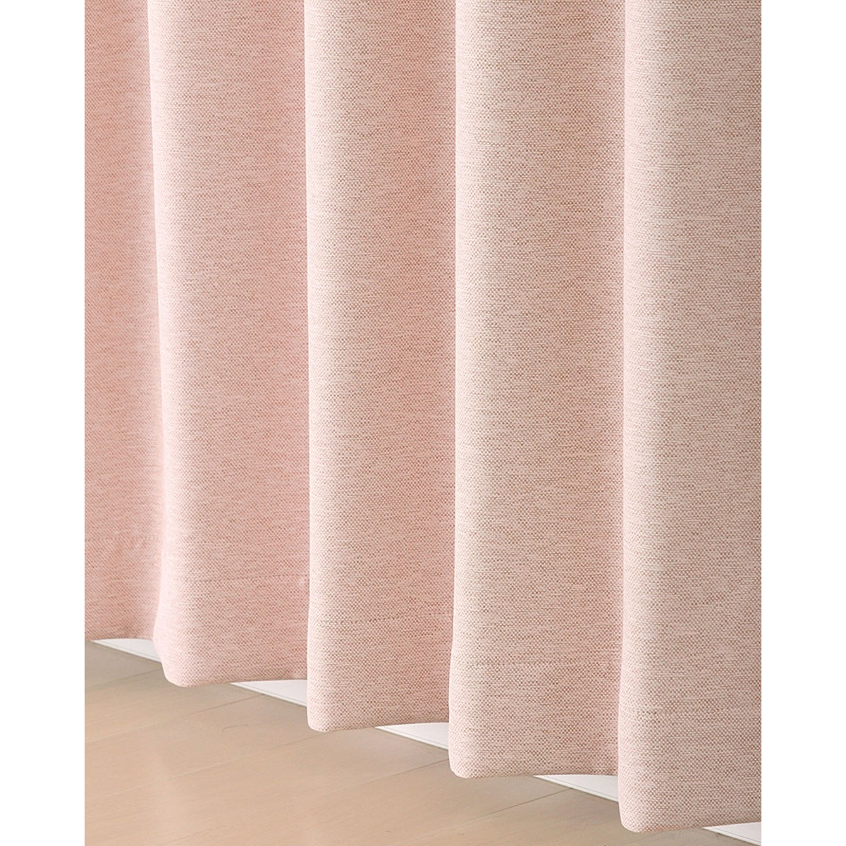 【1級遮光ドレープカーテン】ホッシュピンク　巾100×丈135cm　2枚組