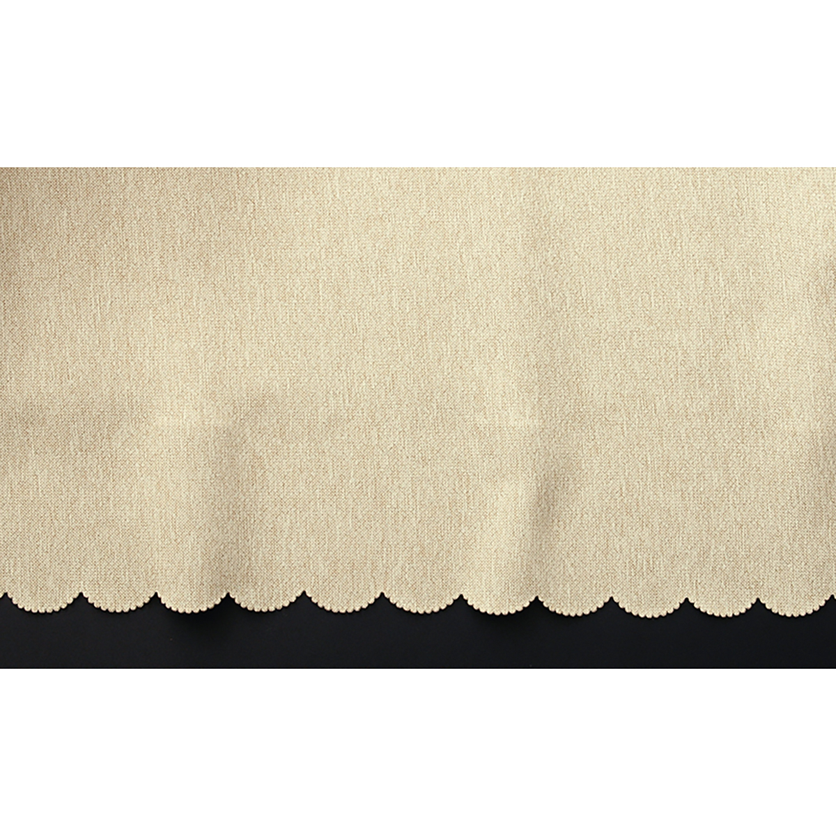 【1級遮光防炎カフェカーテン】ピュリー防炎カフェアイボリー　巾240×丈120cm