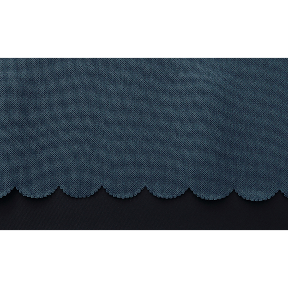 【1級遮光防炎カフェカーテン】ピュリー防炎カフェネイビー　巾145×丈50cm