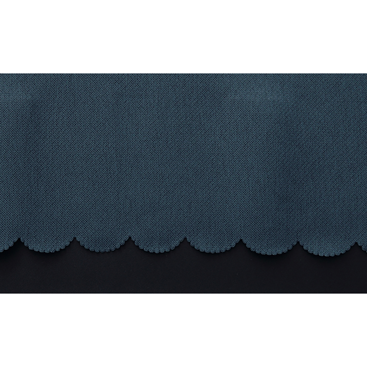 【1級遮光防炎カフェカーテン】ピュリー防炎カフェネイビー　巾240×丈50cm