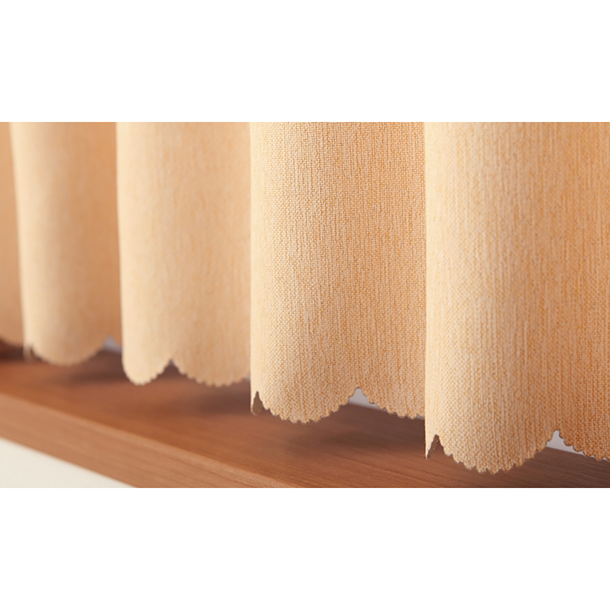 【1級遮光防炎カフェカーテン】ピュリー防炎カフェオレンジ　巾145×丈70cm