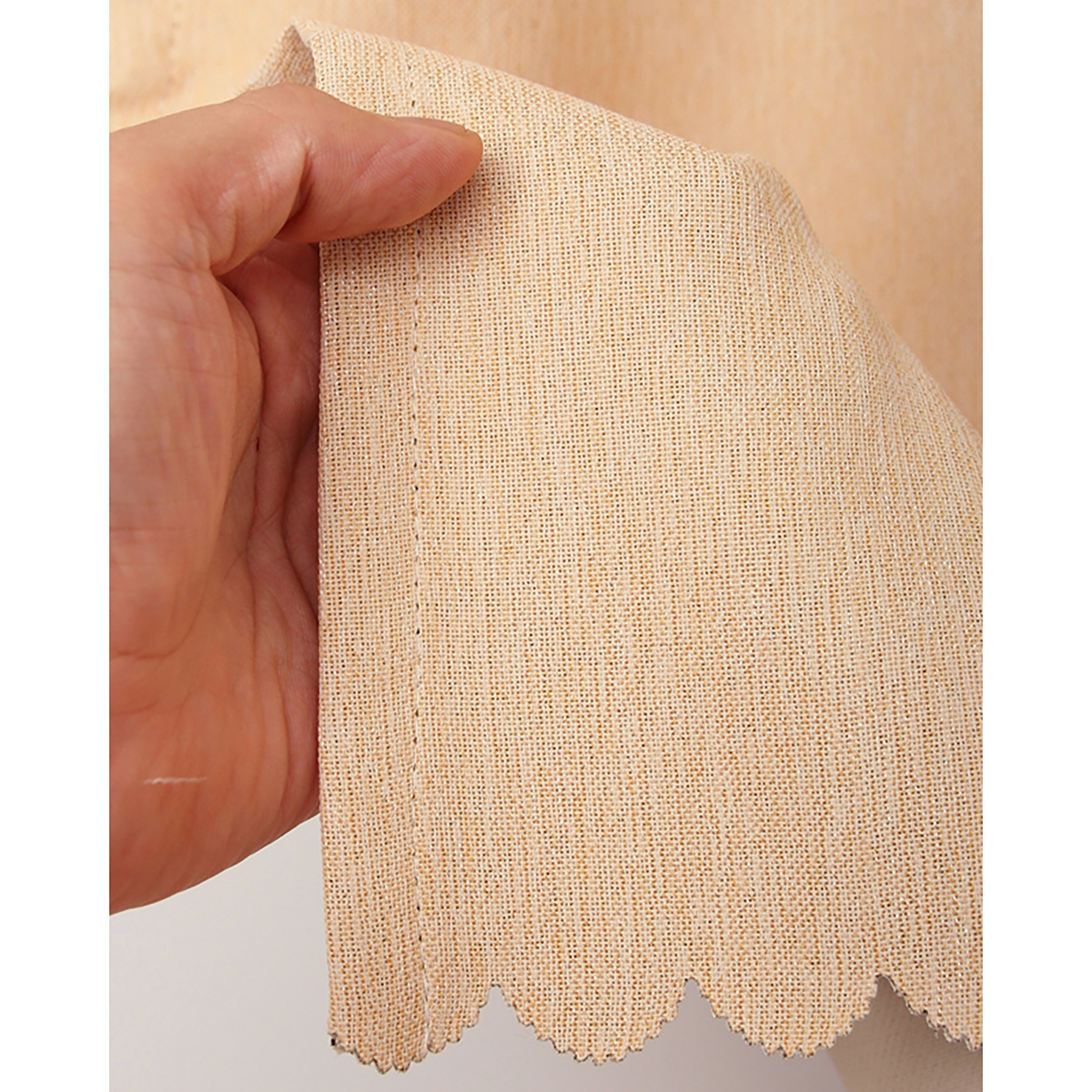 【1級遮光防炎カフェカーテン】ピュリー防炎カフェオレンジ　巾145×丈90cm