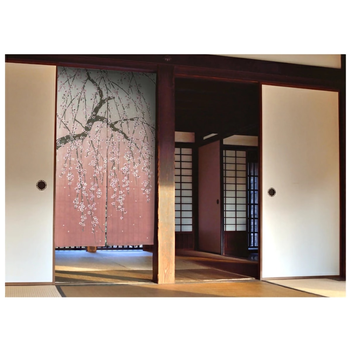 のれん】 枝垂れ桜 幅85×丈150cm | かぜとゆきオンラインショップ