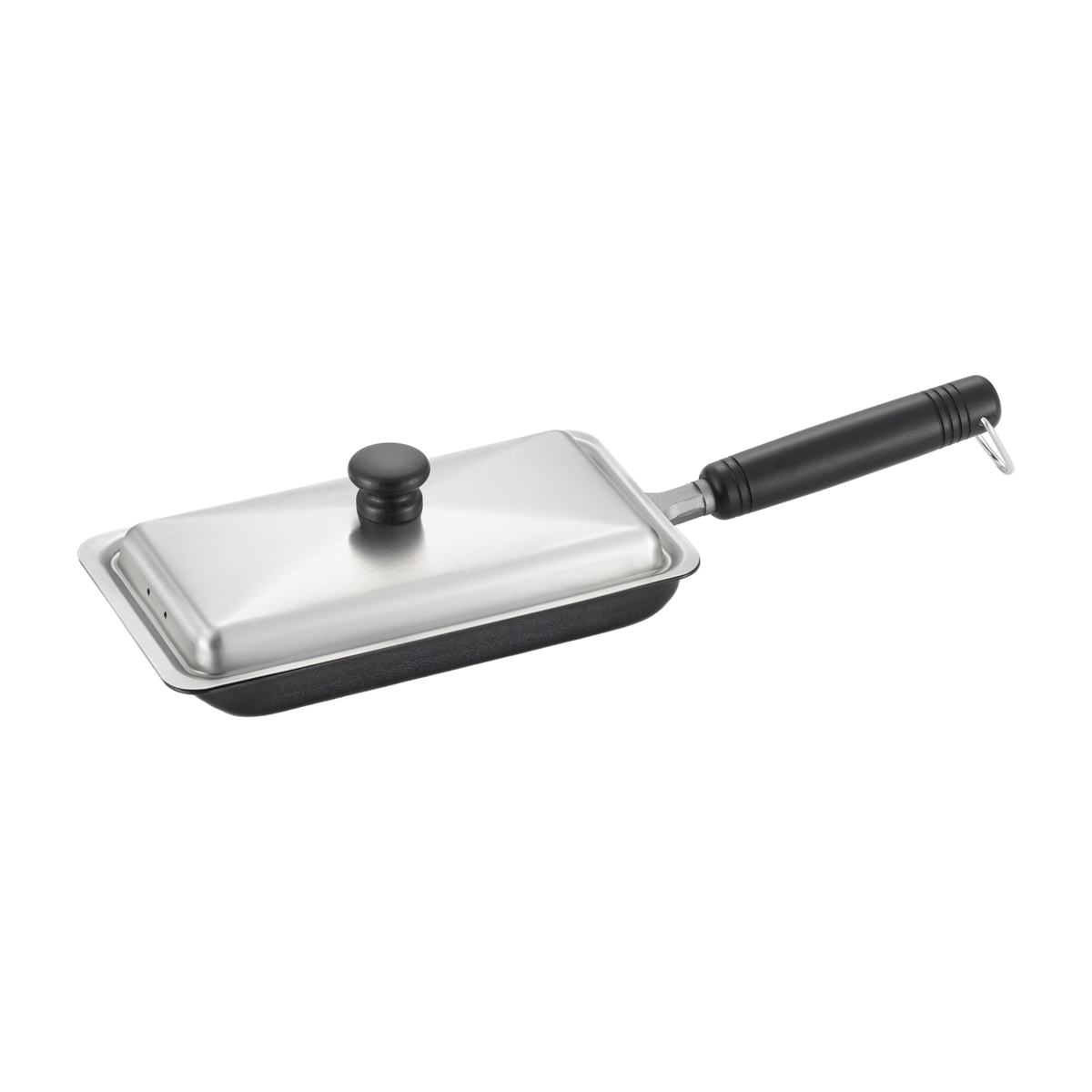 【dancyu】IH対応鉄餃子鍋12×22cm（ステンレス蓋付）