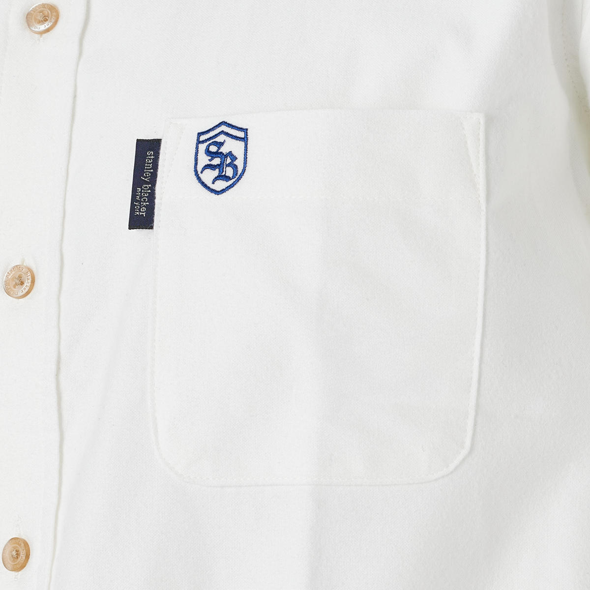 Stanley Blacker NewYork・ロゴ刺繍BDシャツ