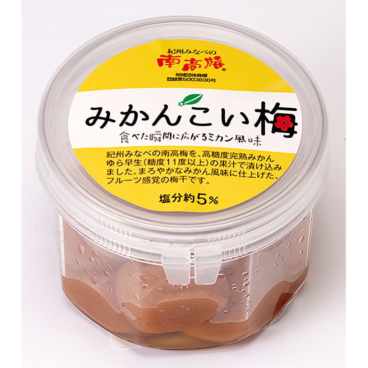 紀州みなべの南高梅 みかんこい梅 120g ＜JA紀州 和歌山県農業協同組合