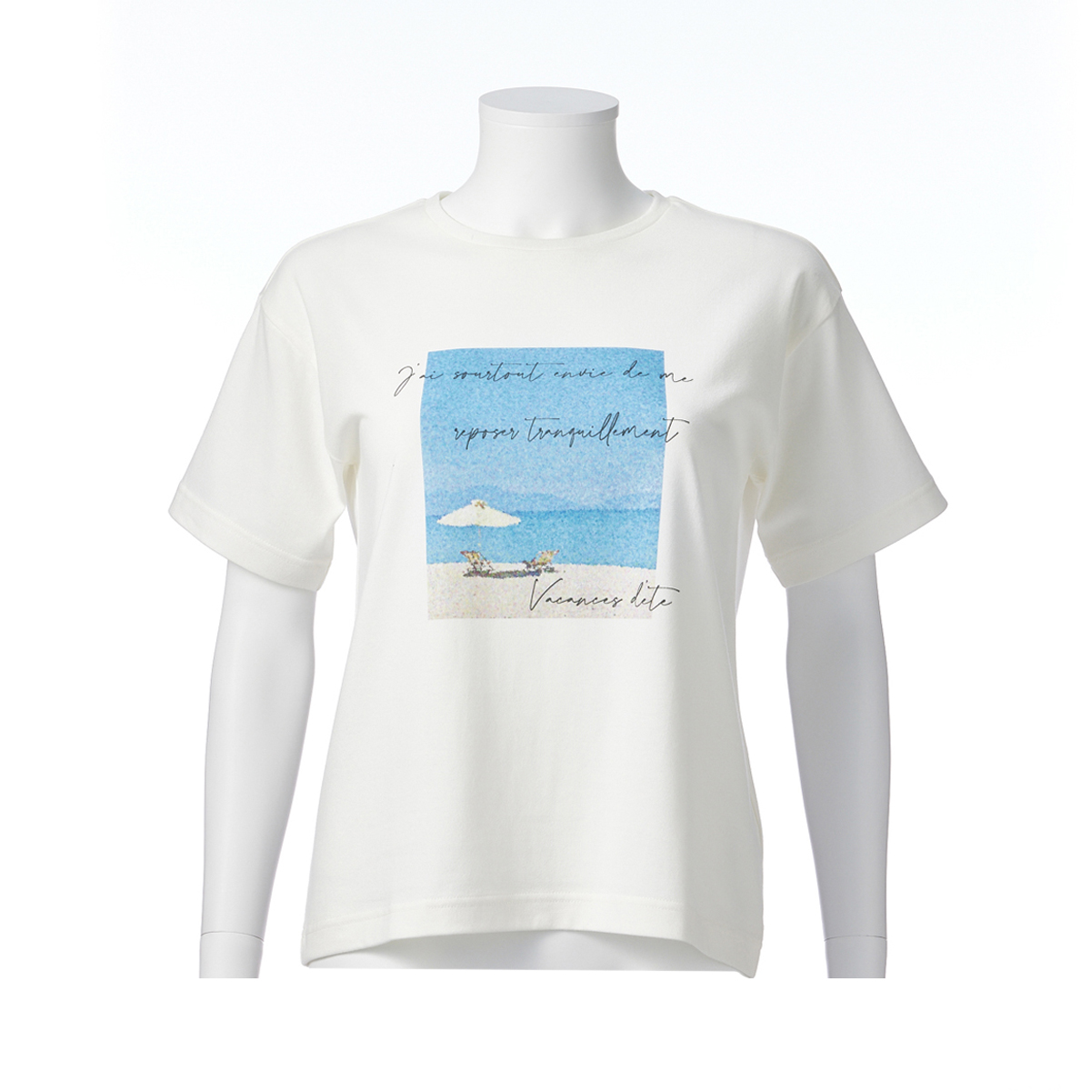 ルイシャンタン Lui Chantant コットンモザイクプリントTシャツ