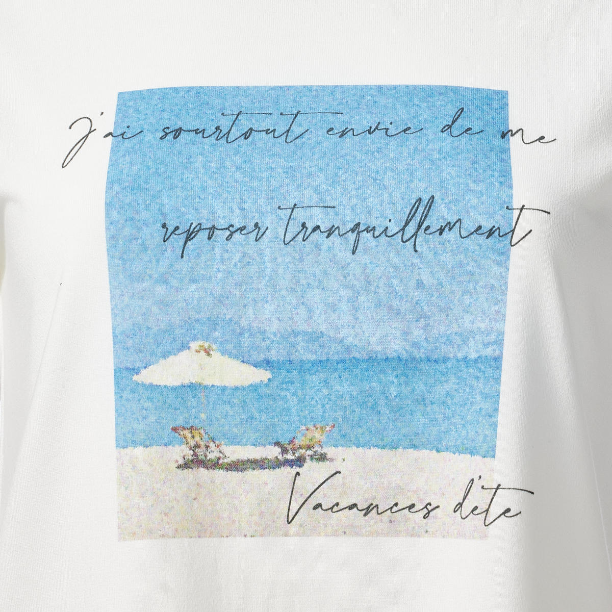 ルイシャンタン Lui Chantant コットンモザイクプリントTシャツ