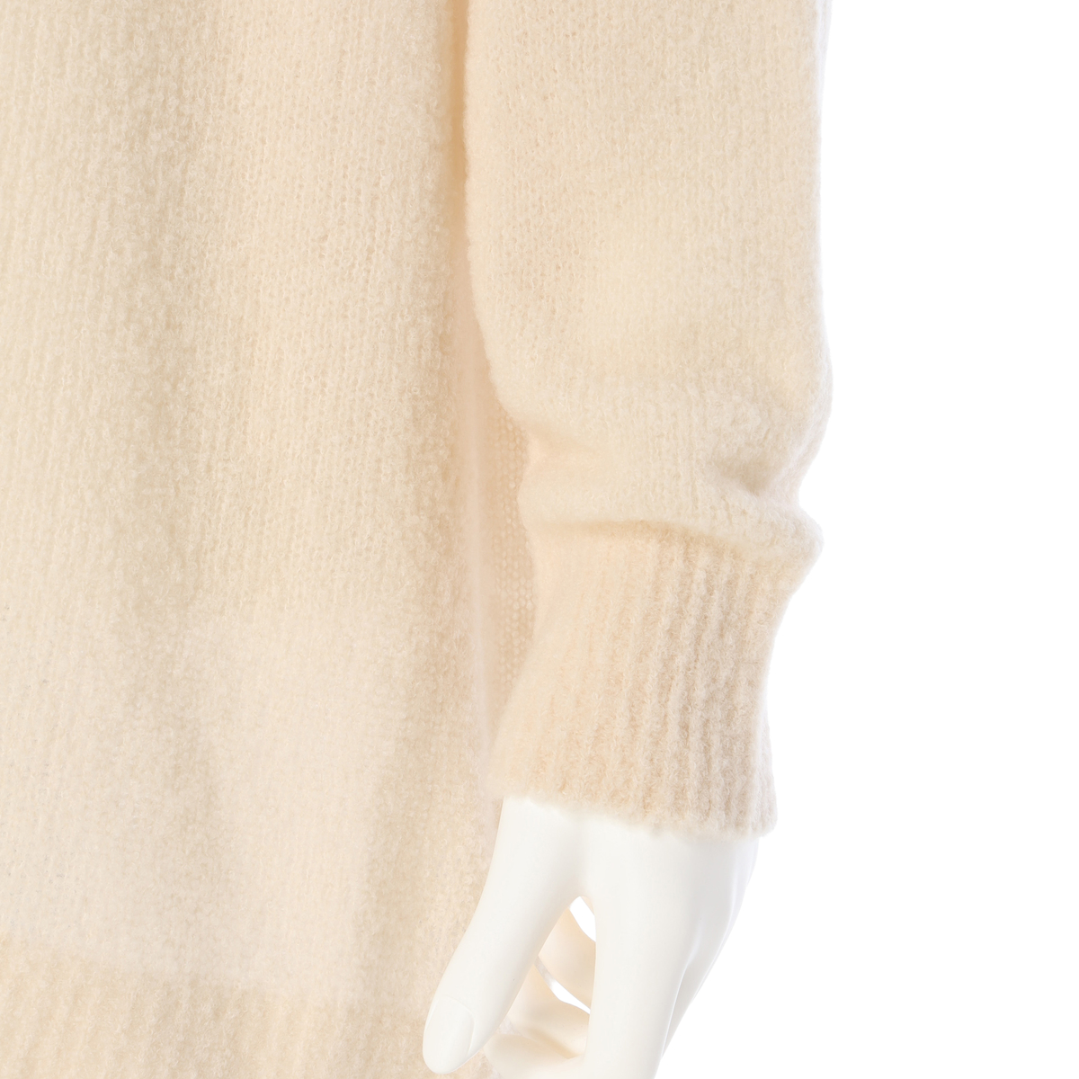 【INDIVI(インディヴィ)】ブークレ着流しニットカーディガン