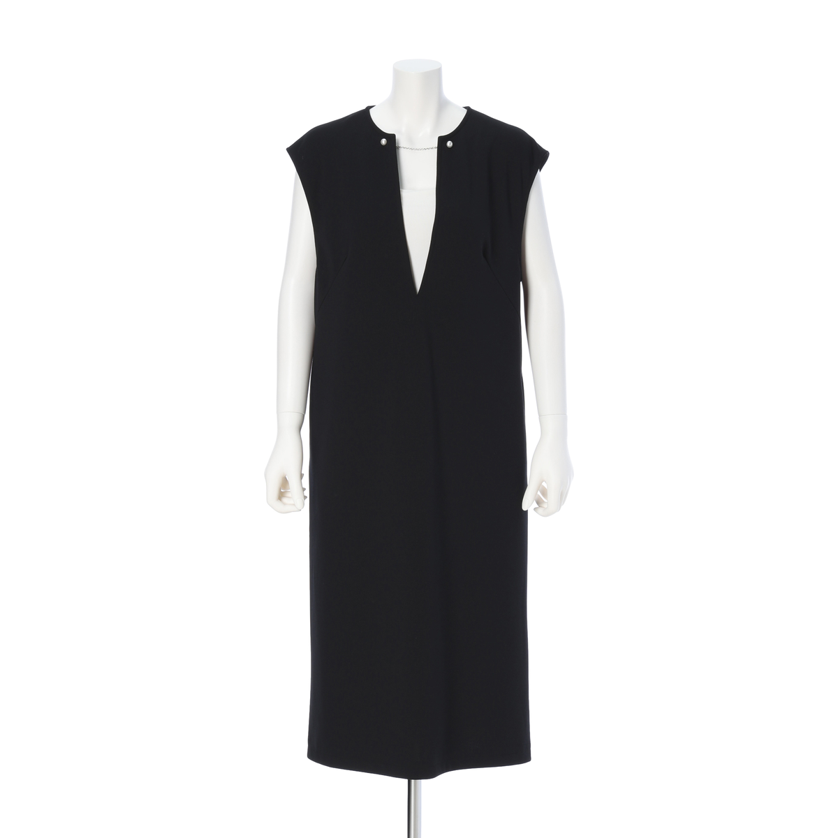 【LuiChantant (ルイシャンタン)】ストレッチポンチジャージワンピース