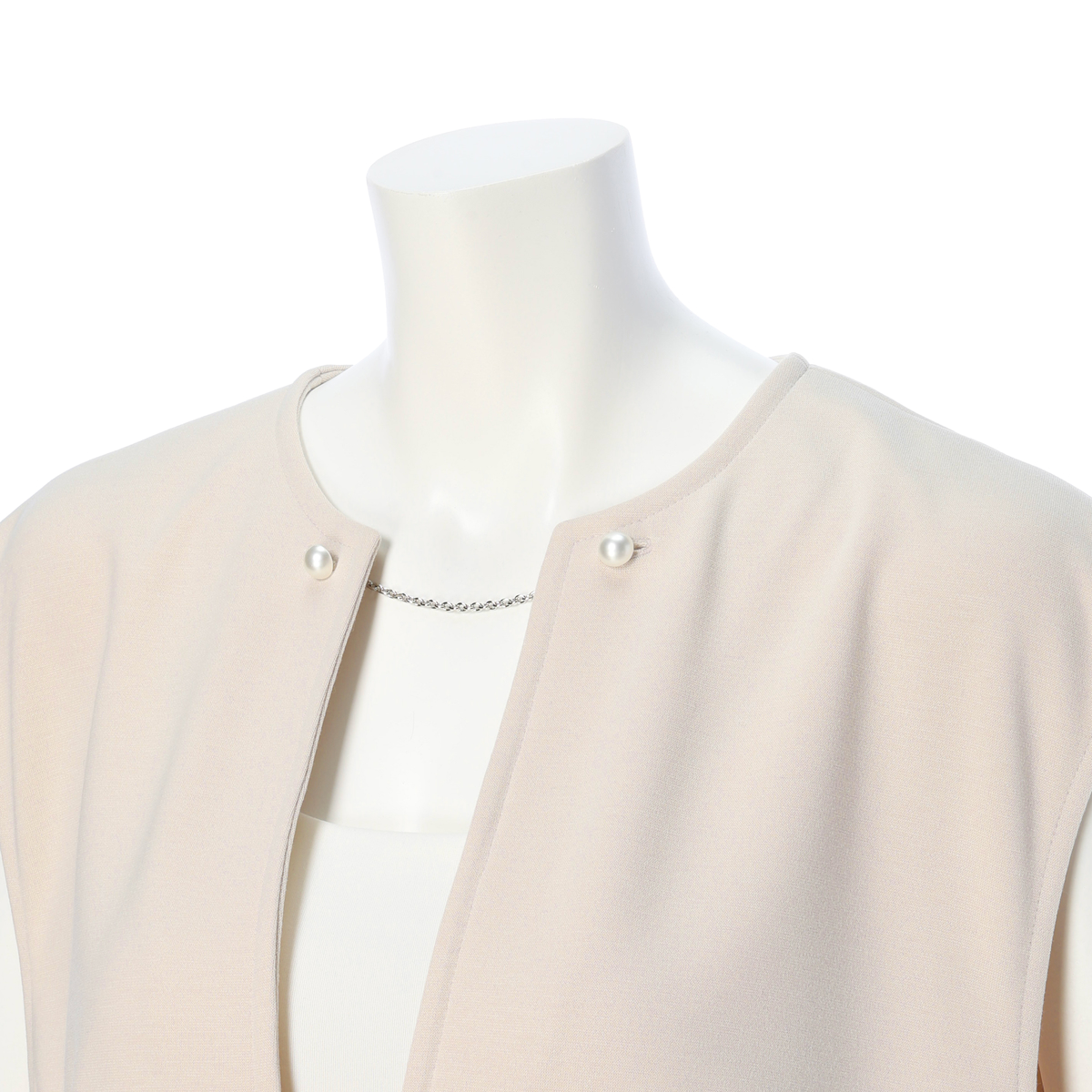 【LuiChantant (ルイシャンタン)】ストレッチポンチジャージワンピース