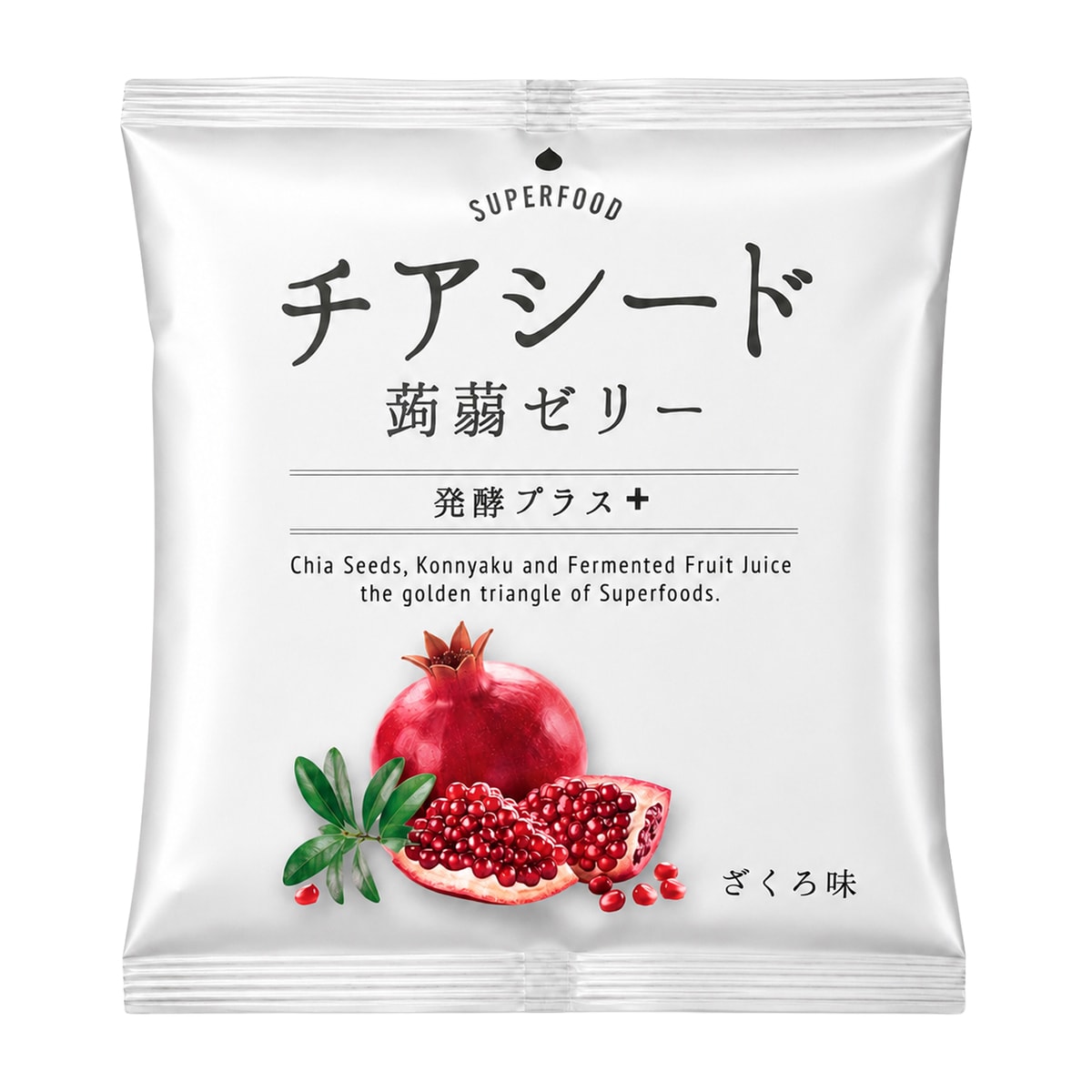 若翔》 チアシード蒟蒻ゼリー発酵プラス ザクロ味 270811 | かぜとゆき