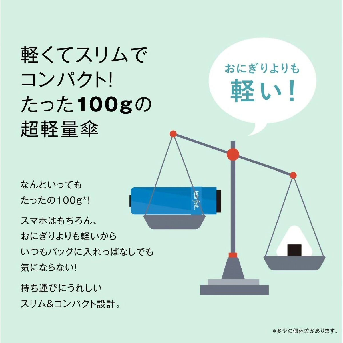 NEW極軽カーボン折りたたみ傘　50cm