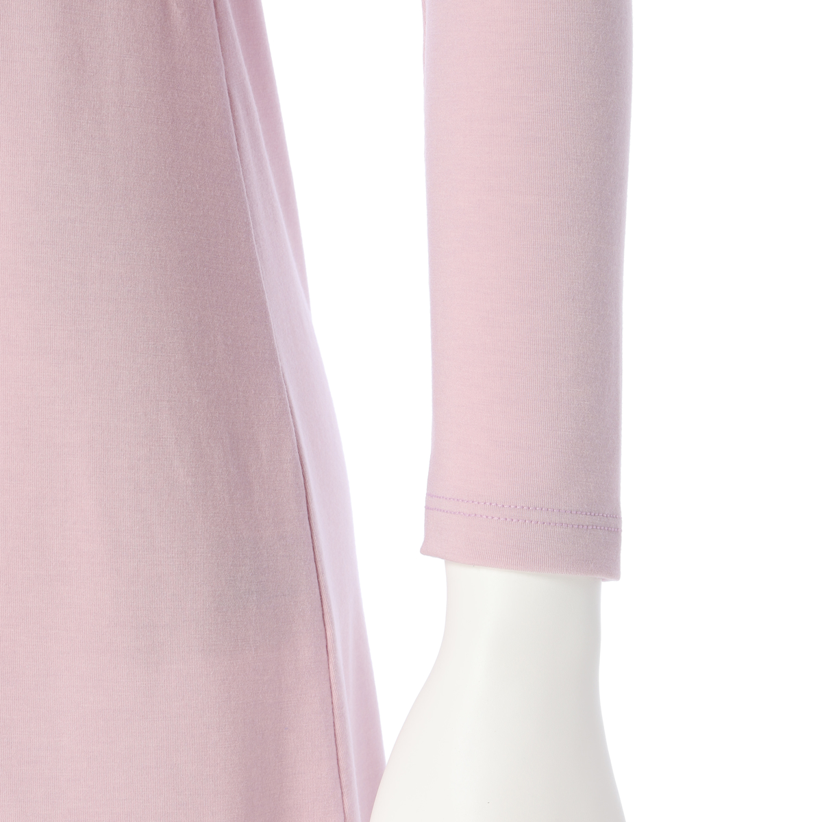 【SUBROSA】お尻まですっぽり！吸湿発熱8分袖スリップ