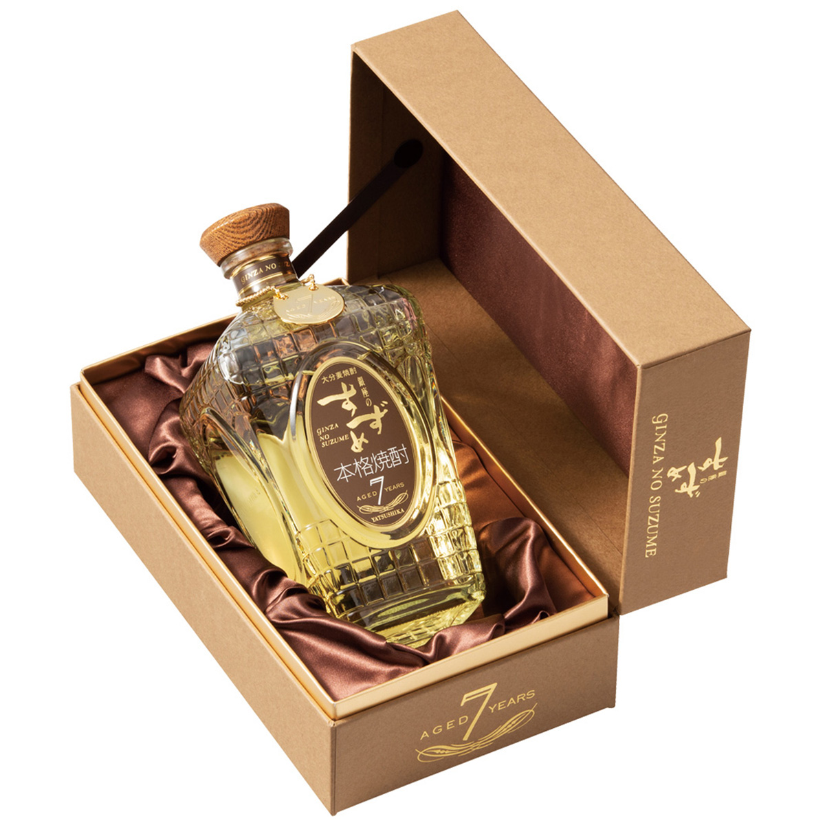 八鹿酒造 銀座のすずめ AGED 7 YEARS 33度 720ml 化粧箱入り【麦焼酎 大分県】