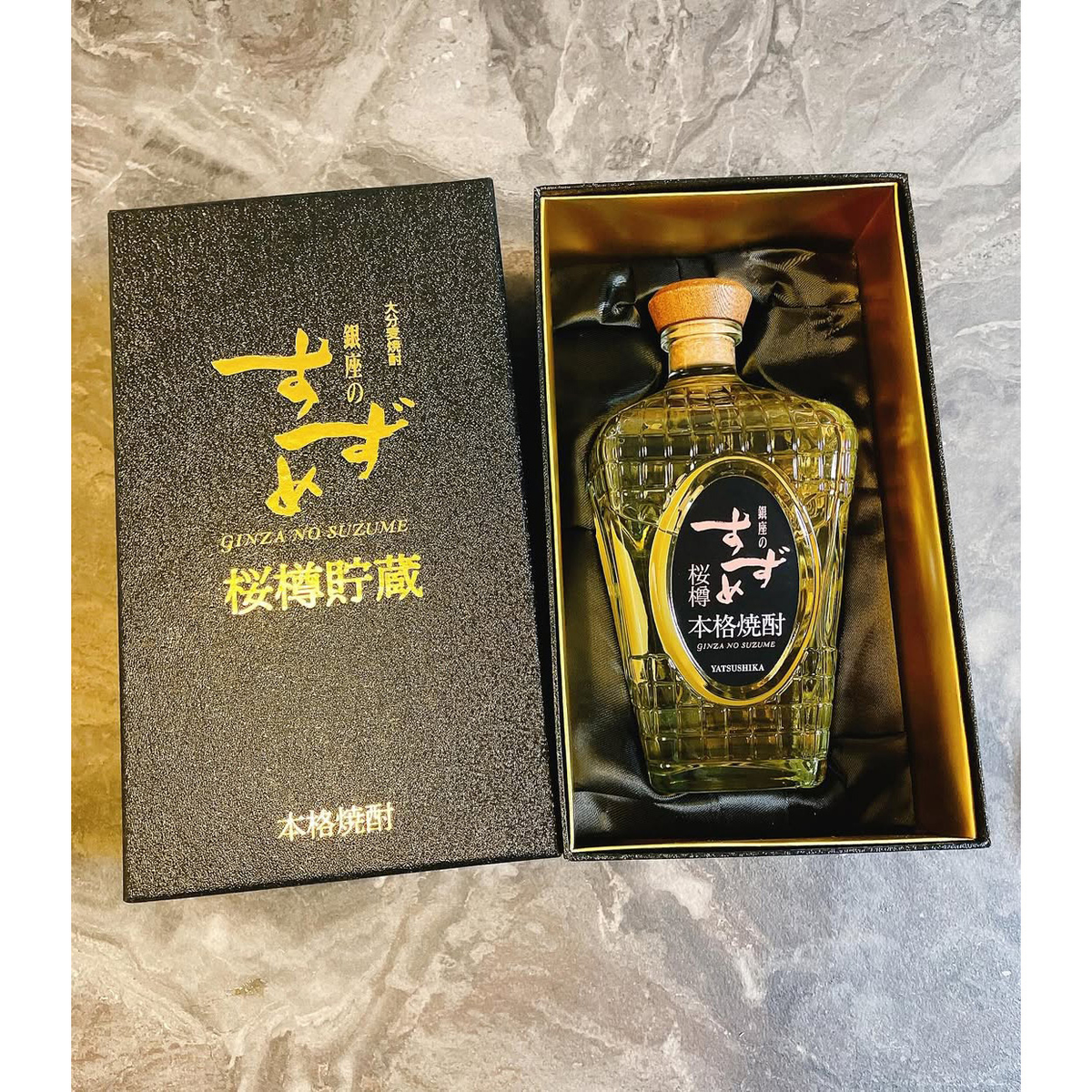 八鹿酒造 銀座のすずめ 桜樽 30度 720ml 化粧箱入り【麦焼酎 大分県】