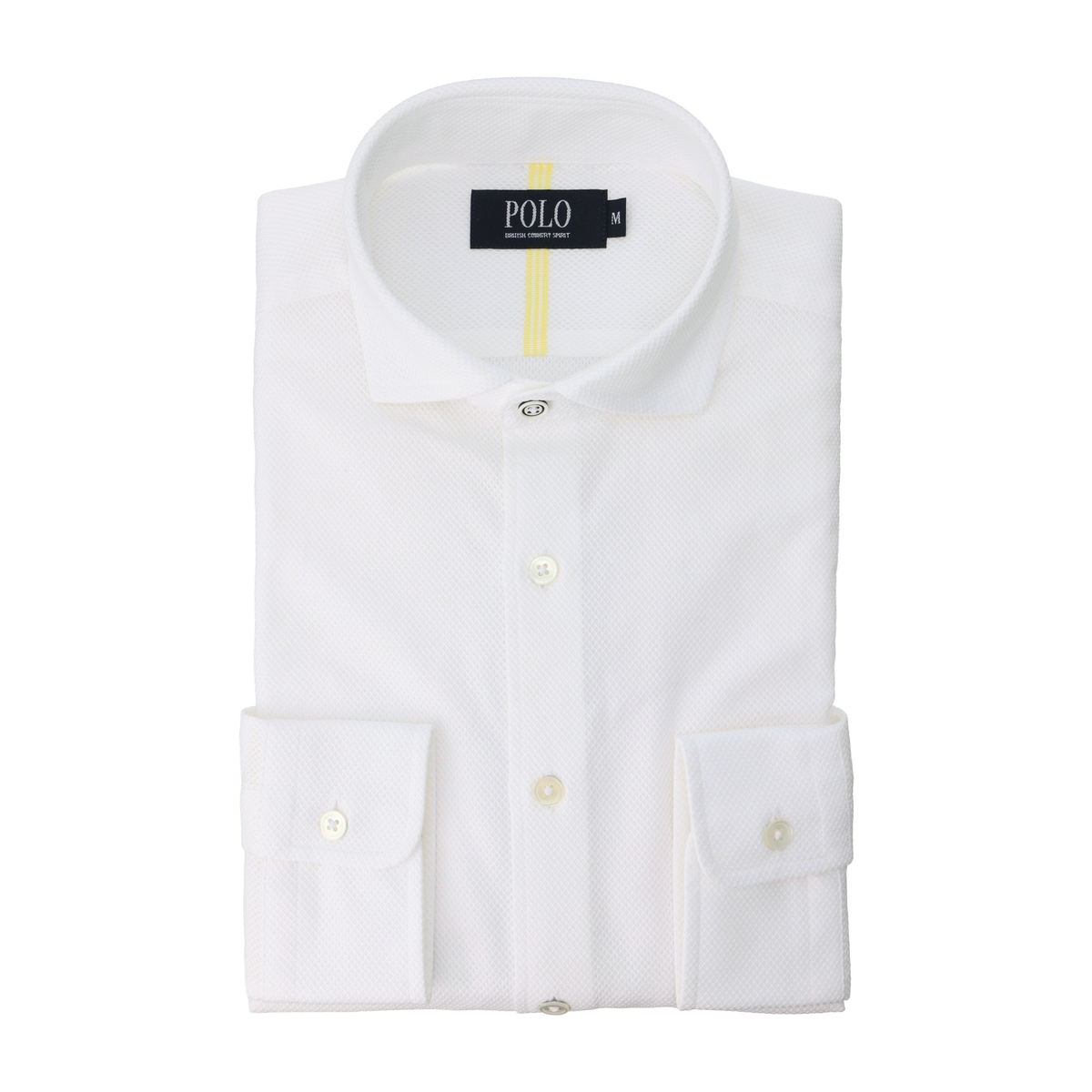 POLO B.C.S カラミ織カッタウェイ長袖シャツ