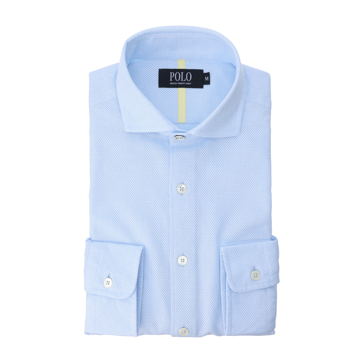 POLO B.C.S カラミ織カッタウェイ長袖シャツ