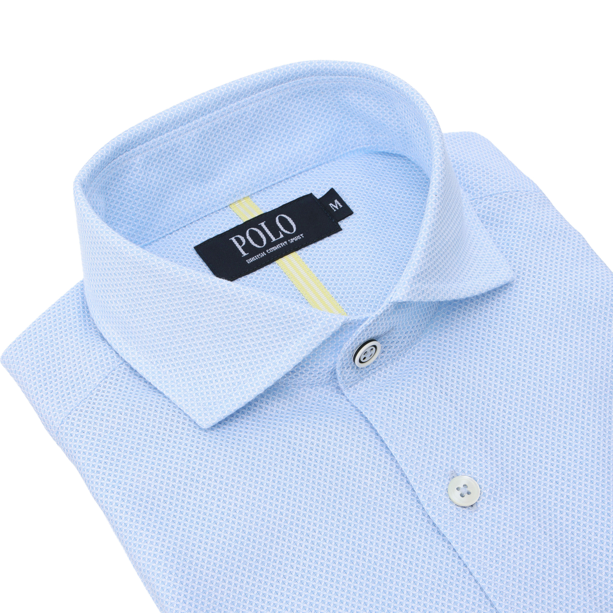 POLO B.C.S カラミ織カッタウェイ長袖シャツ