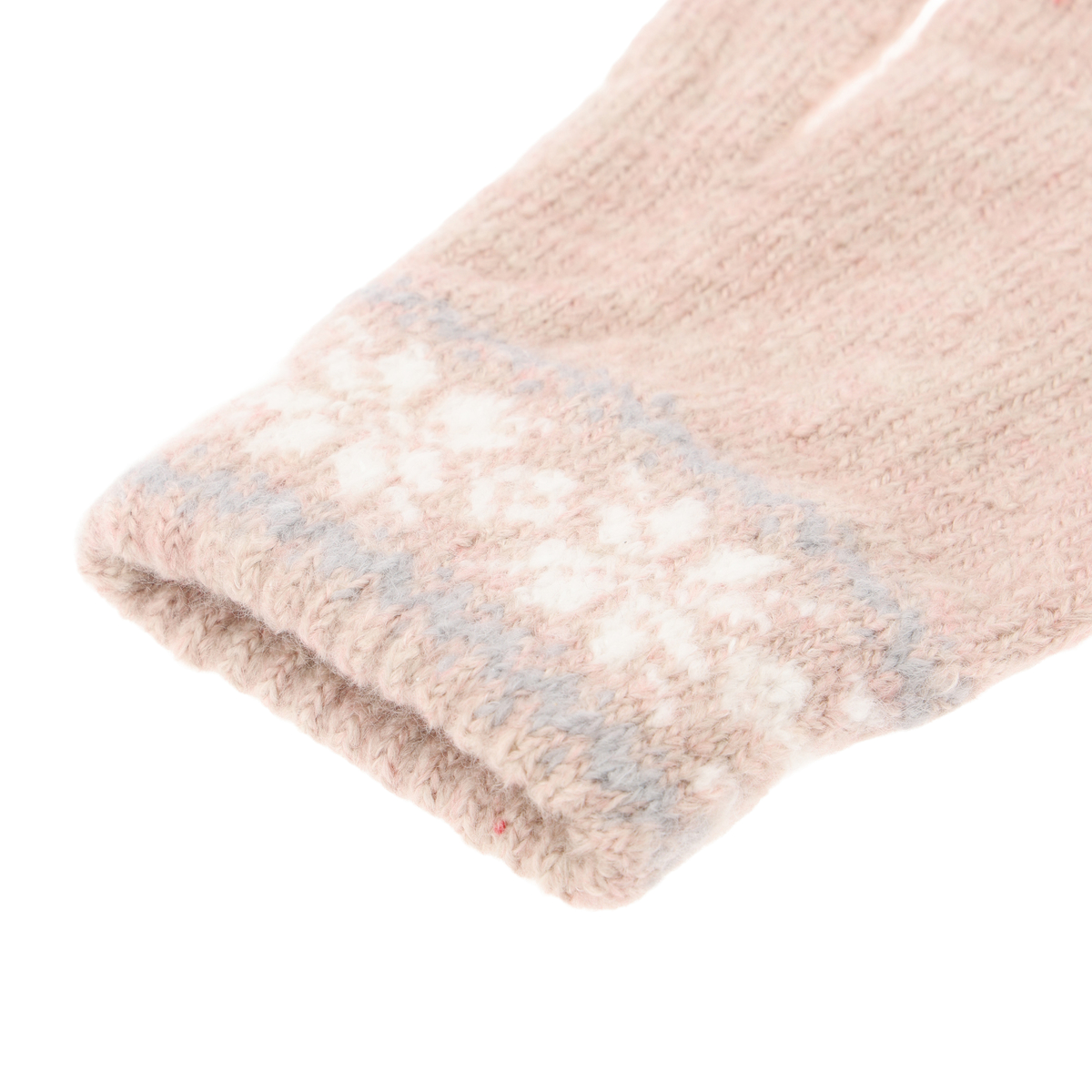 シュータムカフス雪柄5指手袋