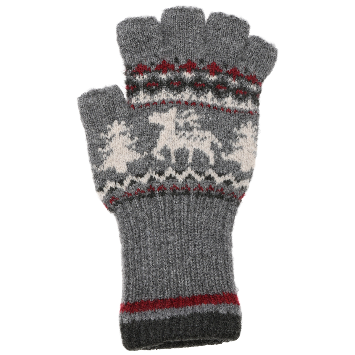 シュータム鹿柄指切手袋