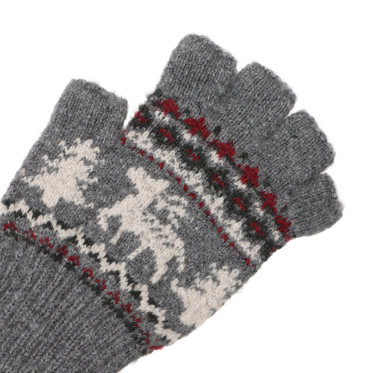 シュータム鹿柄指切手袋